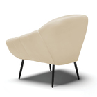 Kit 02 Poltronas Giovana Corino Bege Pés Palito De Ferro D03