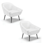 Kit 02 Poltronas Giovana Corino Pés Palito De Ferro D03 - D'r