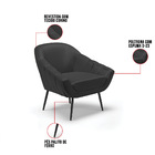 Kit 02 Poltronas Giovana Corino Pés Palito De Ferro D03 - D'r