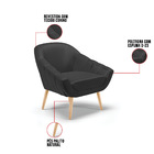 Kit 02 Poltronas Giovana Corino Pés Palito Natural D03 - D'ro