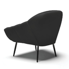 Kit 02 Poltronas Giovana Corino Preto Pés Palito De Ferro D03