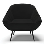 Kit 02 Poltronas Giovana Linho Pés Palito De Ferro D01 - D'ro