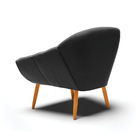 Kit 02 Poltronas Giovana Suede Pés Palito Castanho D03 - D'ro