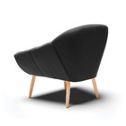 Kit 02 Poltronas Giovana Suede Pés Palito Natural D03 - D'ros