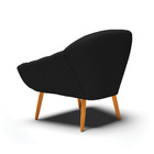 Kit 02 Poltronas Giovana Veludo Luxo Pés Palito Castanho - In