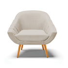 Kit 02 Poltronas Giovana Veludo Luxo Pés Palito Castanho - In