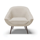 Kit 02 Poltronas Giovana Veludo Prata A130 Luxo Pés Palito De