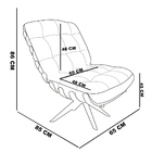 Kit 02 Poltronas Giratória Costela Suede Base Madeira Ma30 -