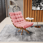 Kit 02 Poltronas Giratória Costela Suede Base Madeira Ma30 -