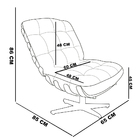 Kit 02 Poltronas Giratória Costela Suede Marrom Rato Base Gir