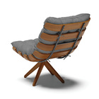 Kit 02 Poltronas Giratória Costela Veludo Luxo Base Madeira M