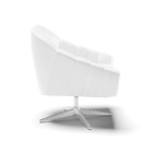 Kit 02 Poltronas Giratória Giovana Corano Base Cromada D03 -