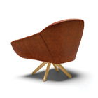 Kit 02 Poltronas Giratória Giovana Corano Base Madeira Ma30 D