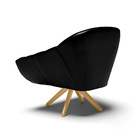 Kit 02 Poltronas Giratória Giovana Corano Base Madeira Ma30 D