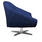 Kit 02 Poltronas Giratória Giovana Corino Azul Marinho Base C