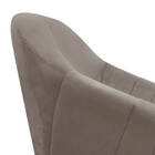 Kit 02 Poltronas Giratória Giovana Suede Base Madeira Mm30 D0