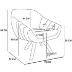 Kit 02 Poltronas Giratória Giovana Suede Rosê Base Madeira Ma