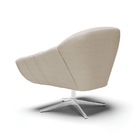 Kit 02 Poltronas Giratória Giovana Veludo Luxo Base Cromada -