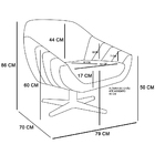 Kit 02 Poltronas Giratória Giovana Veludo Luxo Base Cromada -
