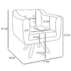 Kit 02 Poltronas Giratória Julia Suede Verde Com Strass Base