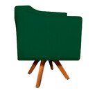 Kit 02 Poltronas Giratória Julia Suede Verde Com Strass Base