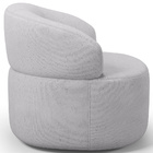 Kit 02 Poltronas Giratória Orgânica Para Sala De Estar Living