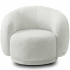 Kit 02 Poltronas Giratória Orgânica Para Sala Living Elodie M