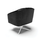 Kit 02 Poltronas Giratória Stella Corano Base Cromada - D'ros