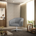 Kit 02 Poltronas Giratória Stella Corano Preto Com Veludo Gra