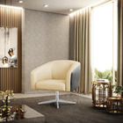 Kit 02 Poltronas Giratória Stella Corano Preto Com Veludo Off