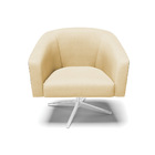 Kit 02 Poltronas Giratória Stella Corano Preto Com Veludo Off