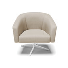 Kit 02 Poltronas Giratória Stella Corano Preto Com Veludo Pra