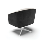 Kit 02 Poltronas Giratória Stella Corano Preto Com Veludo Pra