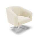 Kit 02 Poltronas Giratória Stella Veludo Base Cromada - D'ros