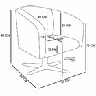 Kit 02 Poltronas Giratória Stella Veludo Preto Base Cromada D