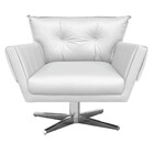 Kit 02 Poltronas Giratorias Anitta Corin - Branco