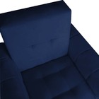 Kit 02 Poltronas Golden Pés Palito Suede Azul Marinho - D'cla