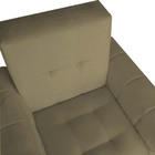 Kit 02 Poltronas Golden Pés Palito Suede Marrom Rato - D'clas