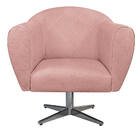 Kit 02 Poltronas Grazi Base Giratória De Metal Sintético Noze