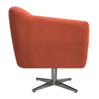 Kit 02 Poltronas Grazi Base Giratória De Metal Suede - Amaren