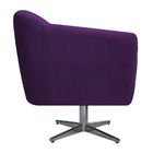 Kit 02 Poltronas Grazi Base Giratória De Metal Suede - Amaren