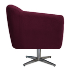 Kit 02 Poltronas Grazi Base Giratória De Metal Suede - Amaren