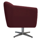 Kit 02 Poltronas Grazi Base Giratória De Metal Suede - Doce S