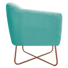 Kit 02 Poltronas Grazi Base X Bronze Suede - Doce Sonho Móvei