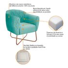 Kit 02 Poltronas Grazi Base X Bronze Suede - Doce Sonho Móvei