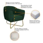 Kit 02 Poltronas Grazi Base X Dourada Suede - Amarena Móveis