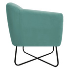 Kit 02 Poltronas Grazi Base X Preta Linho - Amarena Móveis -