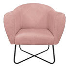 Kit 02 Poltronas Grazi Base X Preta Sintético Nozes Linho - D