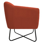 Kit 02 Poltronas Grazi Base X Preta Suede - Doce Sonho Móveis