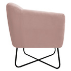 Kit 02 Poltronas Grazi Base X Preta Suede - Doce Sonho Móveis